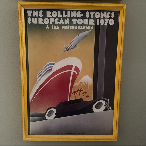 ROLLING STONES 1972 tour framed reproduction posters - Picture 5 of 10